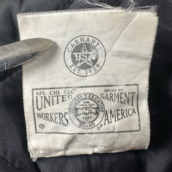 Vintage Carhartt Jacket CO3 Men's 56 (3XL) Union Made USA Farm Chore Coat Grunge - Picture 16 of 16